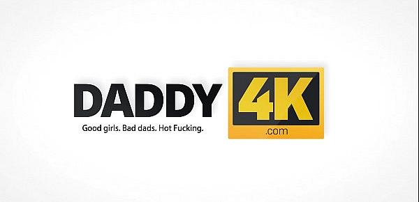  DADDY4K. TV shows are so boring that chick decides to ride old penis